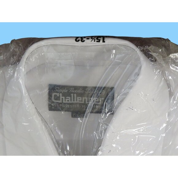 Vintage The Challenger Long Sleeve White Dress Shirt 15.5-32 By Kmart - Picture 5 of 6